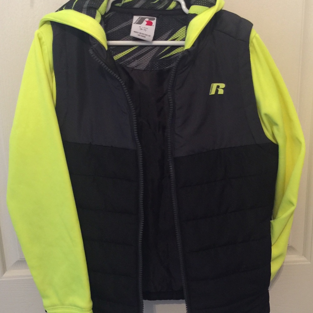 Boys Vest with hooded jacket attached